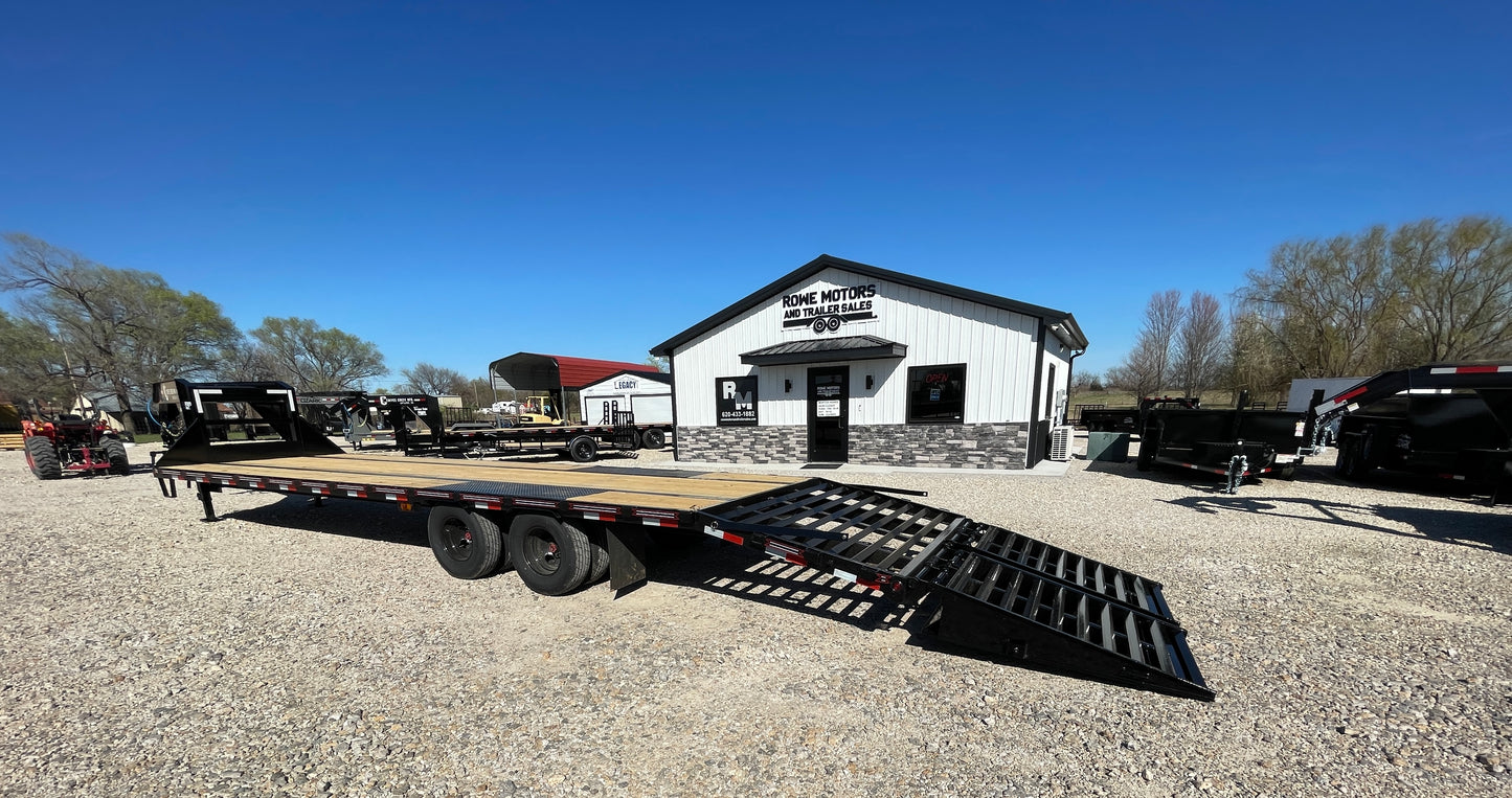 2025 Coffee Creek 32' 22K Flatbed Equipment Trailer