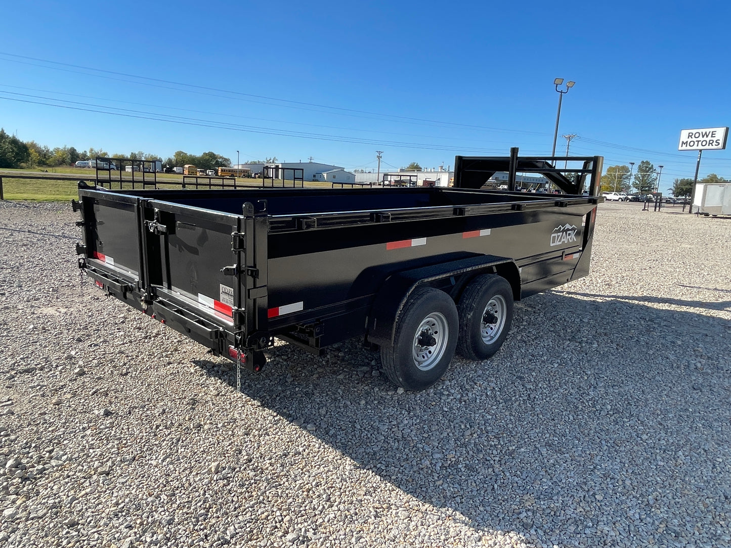 2024 OZARK 16 14K GOOSNECK DUMP TRAILER RAMPS STORAGE