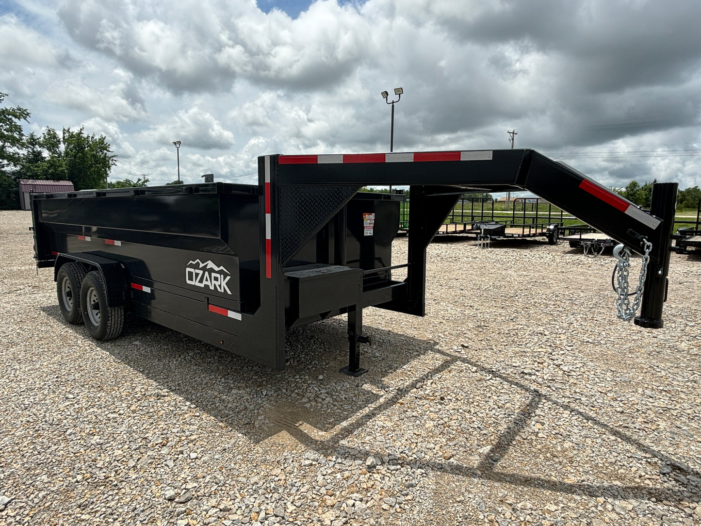 2025 Ozark 16' 16K Gooseneck Dump Trailer with 3' Sides