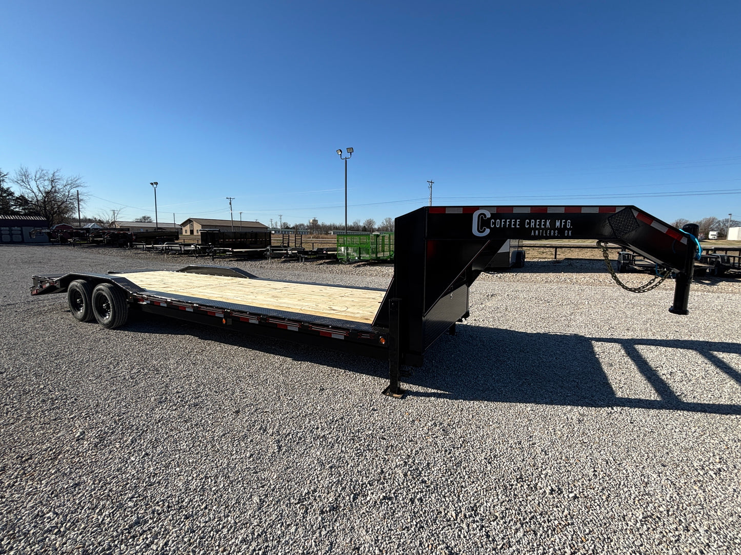 2025 Coffee Creek 102" x 28' 14k Gooseneck Drive Over Fender Equipment Trailer