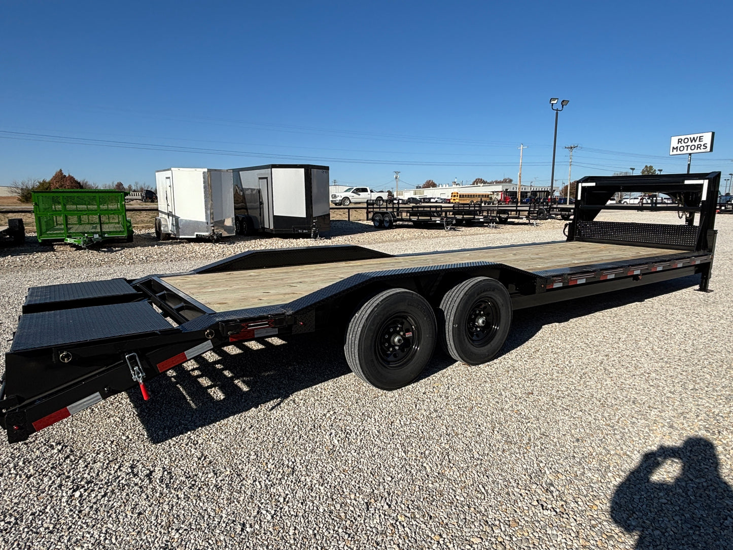 2025 Coffee Creek 102" x 28' 14k Gooseneck Drive Over Fender Equipment Trailer