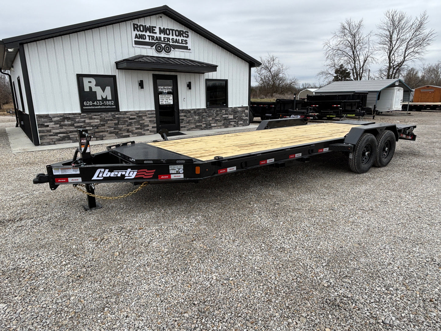 2025 Liberty 22' 15.4K Equipment Trailer W/ Mini Megas