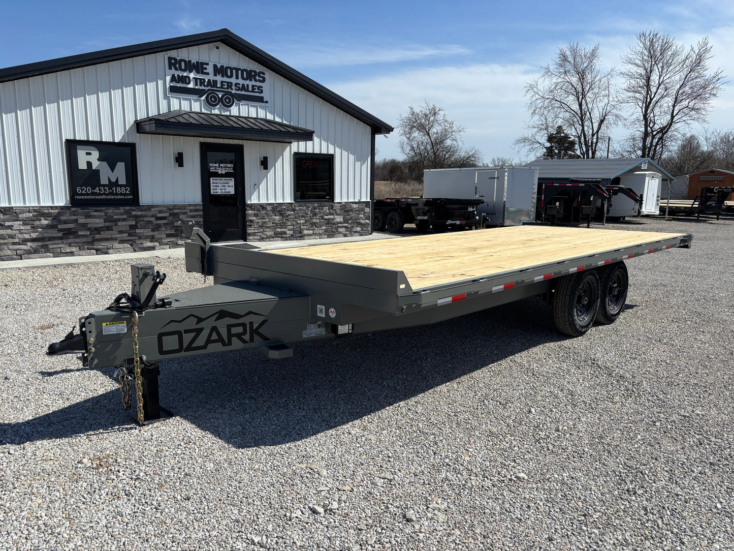 2025 Ozark 102" x 20' 14K Mini Deckover Trailer Gray