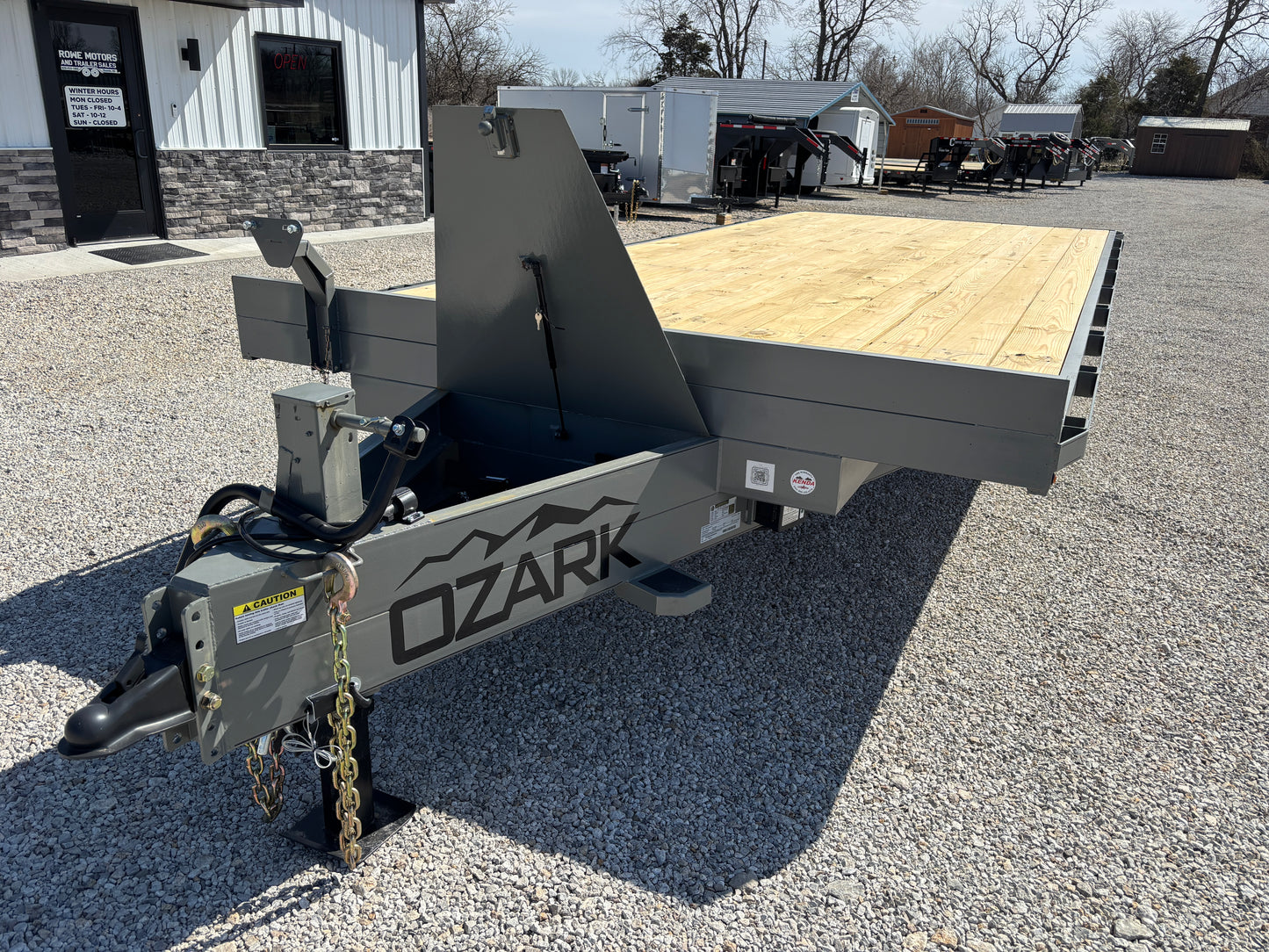 2025 Ozark 102" x 20' 14K Mini Deckover Trailer Gray