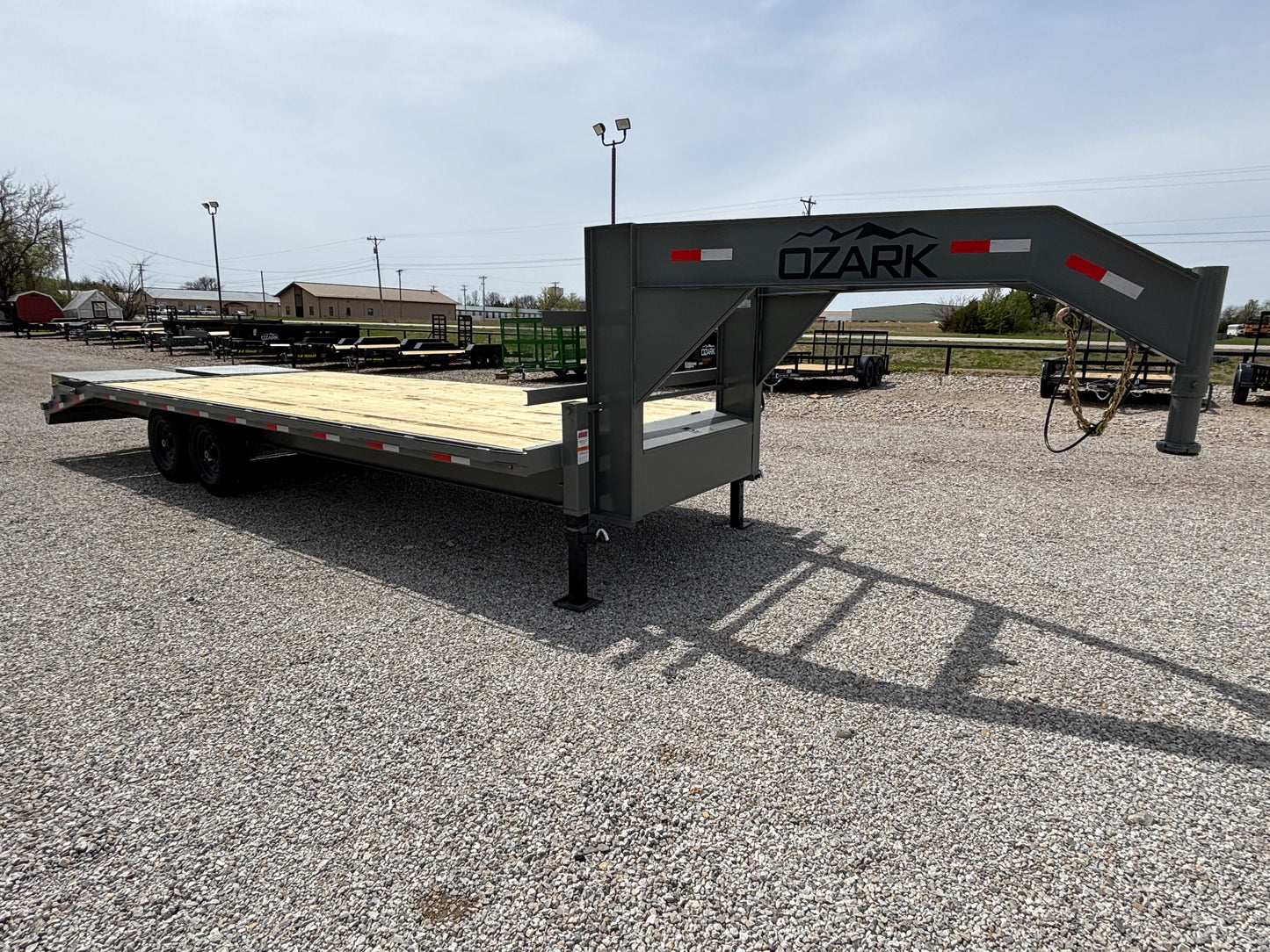2025 Ozark 25' 15.5K Gooseneck Flatbed Equipment Trailer
