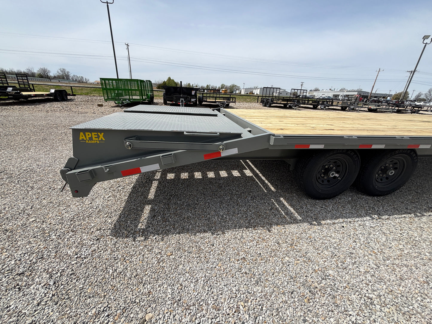 2025 Ozark 25' 15.5K Gooseneck Flatbed Equipment Trailer