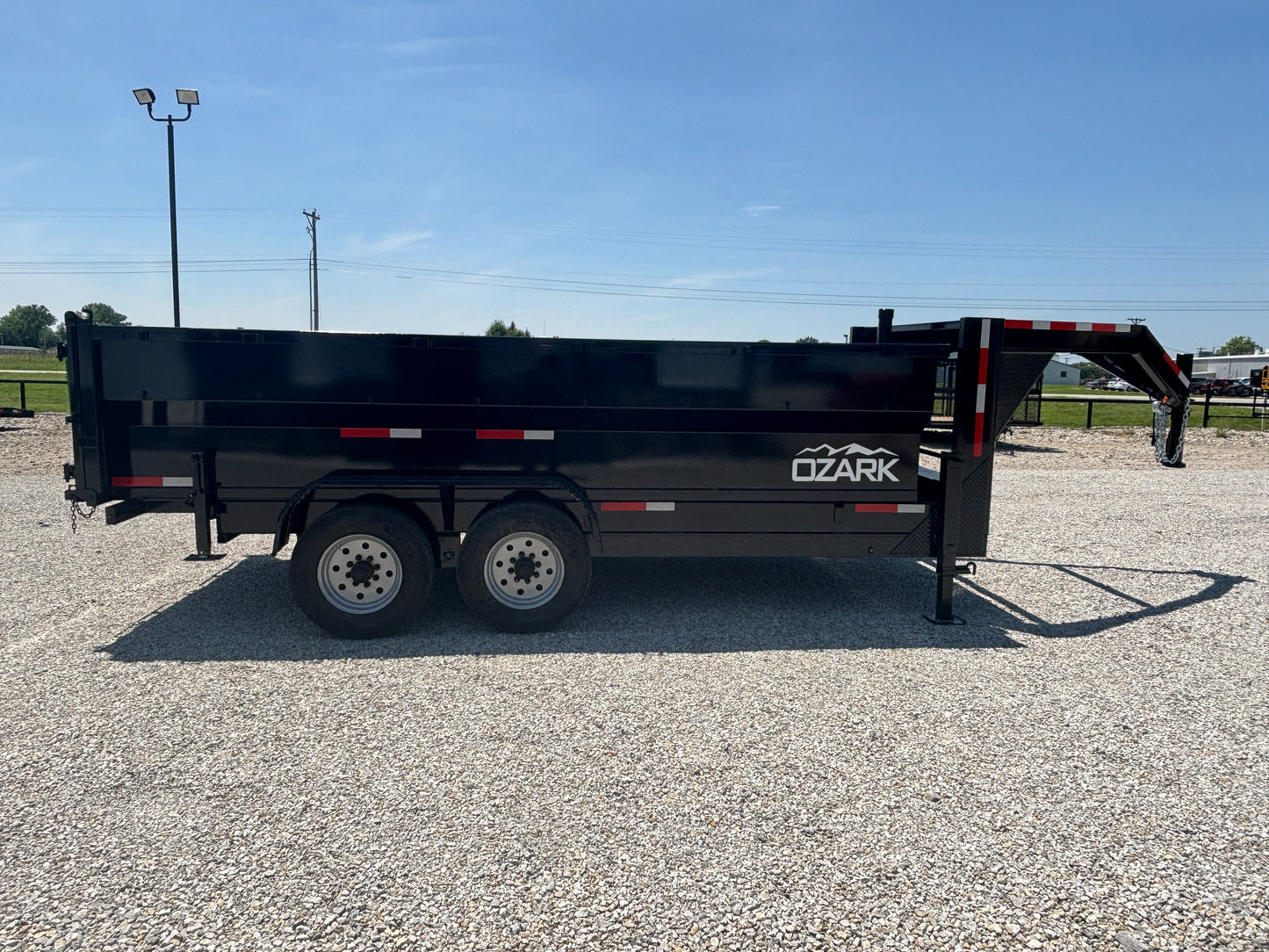 2025 Ozark 16' 20K Gooseneck Dump Trailer with 3' Sides