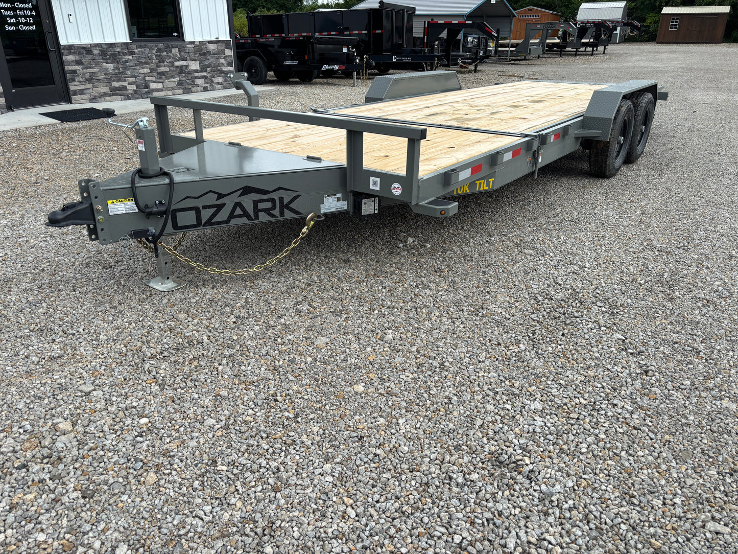 2025 Ozark 22' 10K Tilt Trailer *Gray*
