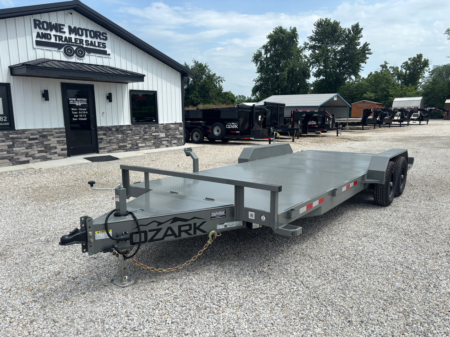 2025 Ozark 20' 10K Steel Deck Car Hauler Trailer