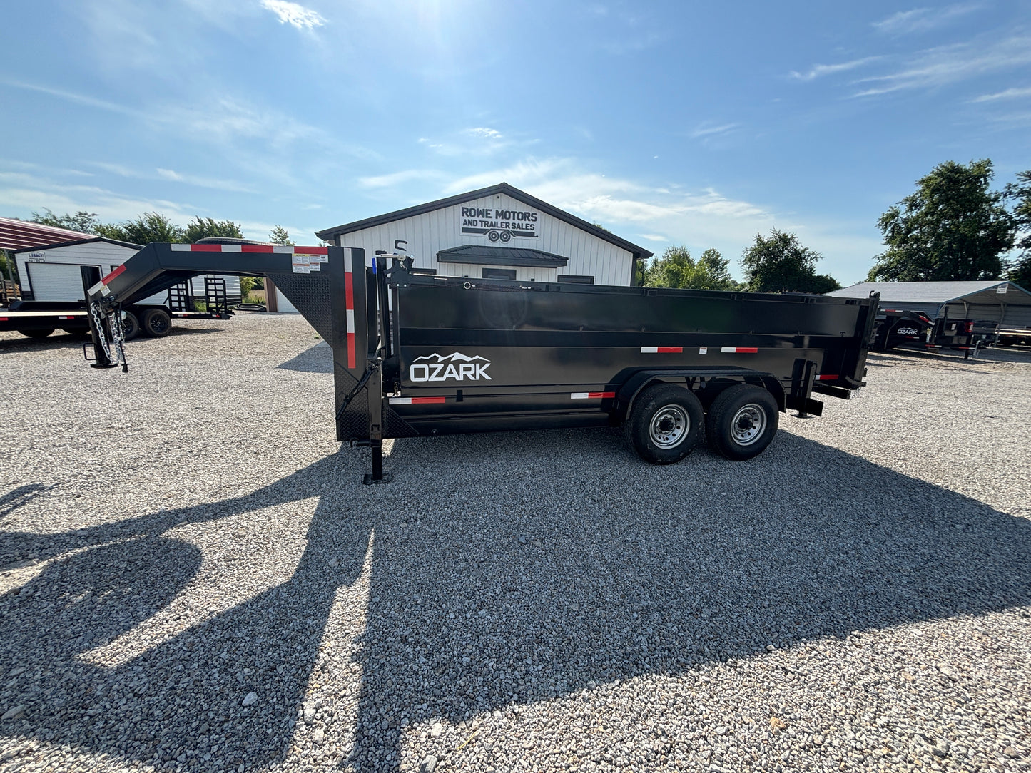 2025 Ozark 16' 16K Gooseneck Dump Trailer with 3' Sides *Deluxe*