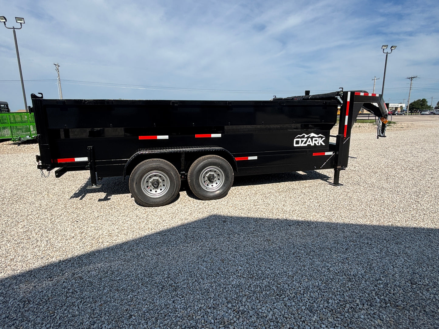 2025 Ozark 16' 16K Gooseneck Dump Trailer with 3' Sides *Deluxe*