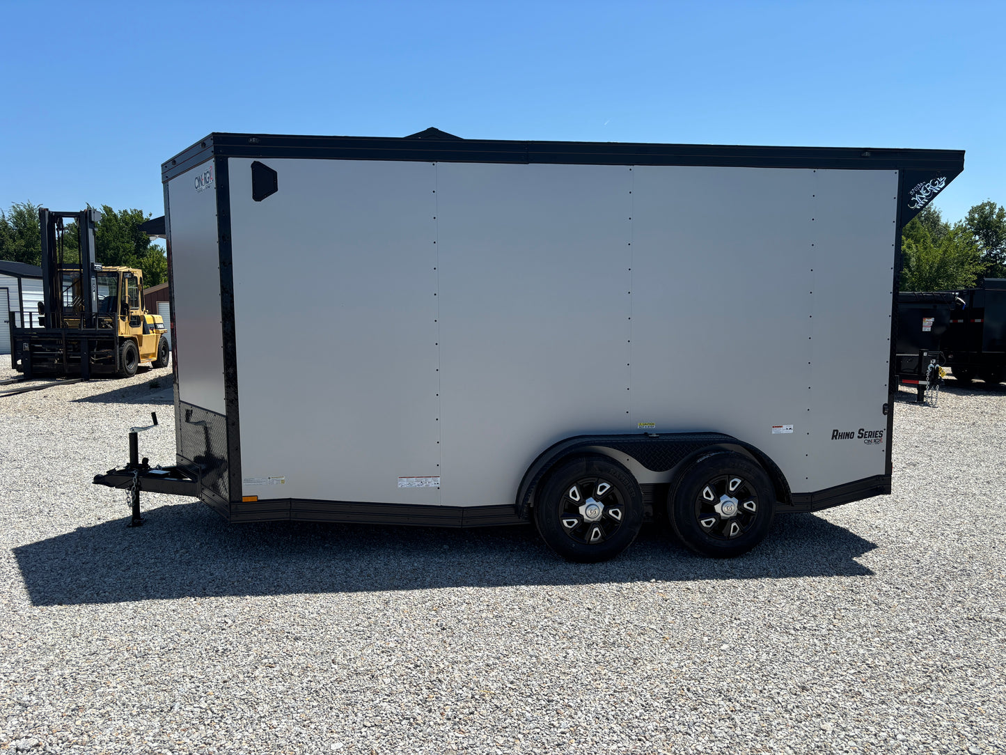 2025 Cynergy Cargo 7x14 Enclosed Cargo Trailer Silver Blackout