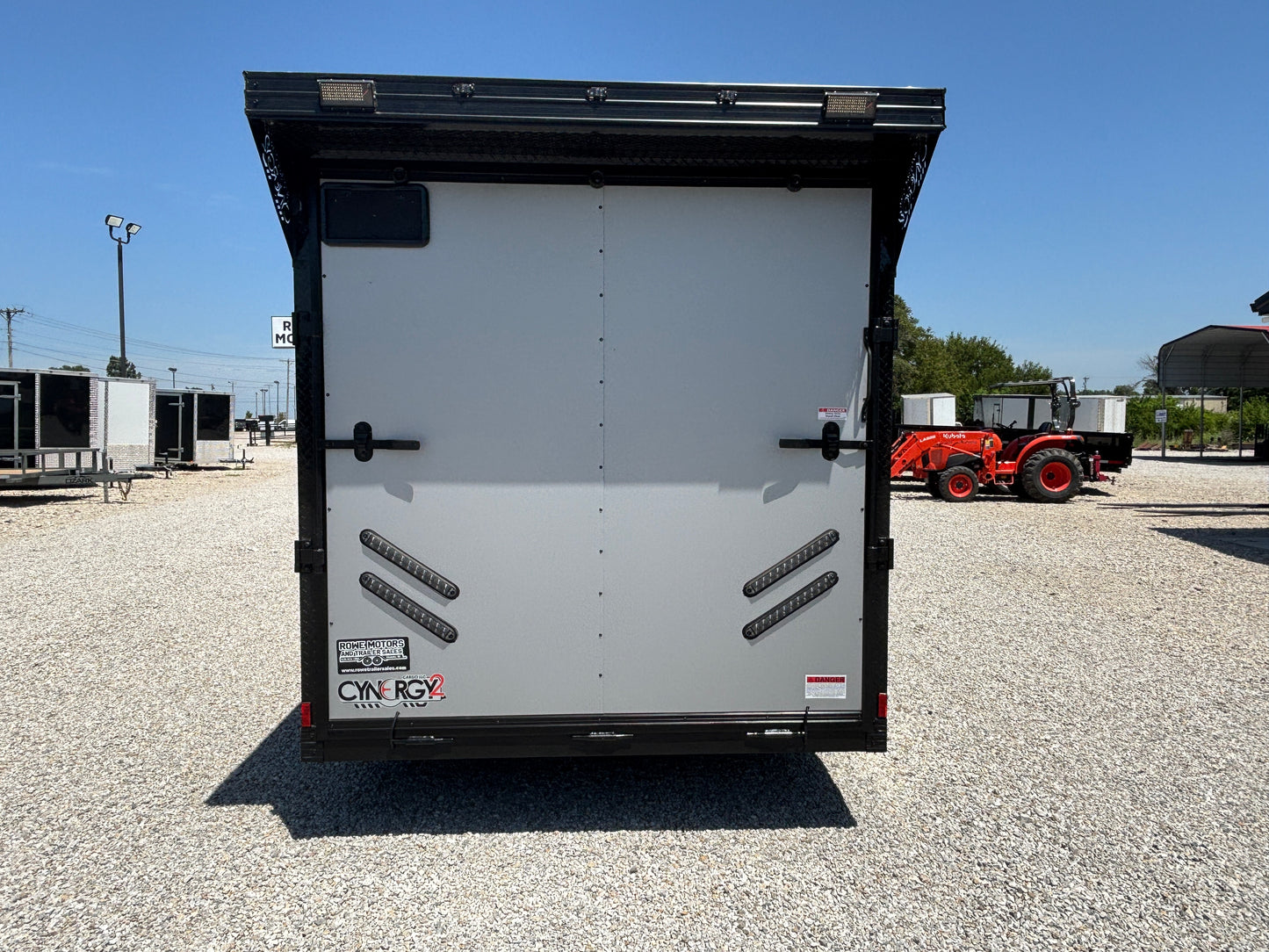 2025 Cynergy Cargo 7x14 Enclosed Cargo Trailer Silver Blackout
