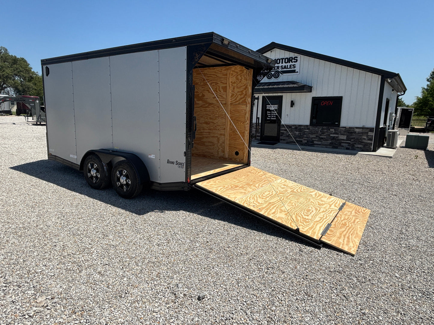 2025 Cynergy Cargo 7x14 Enclosed Cargo Trailer Silver Blackout