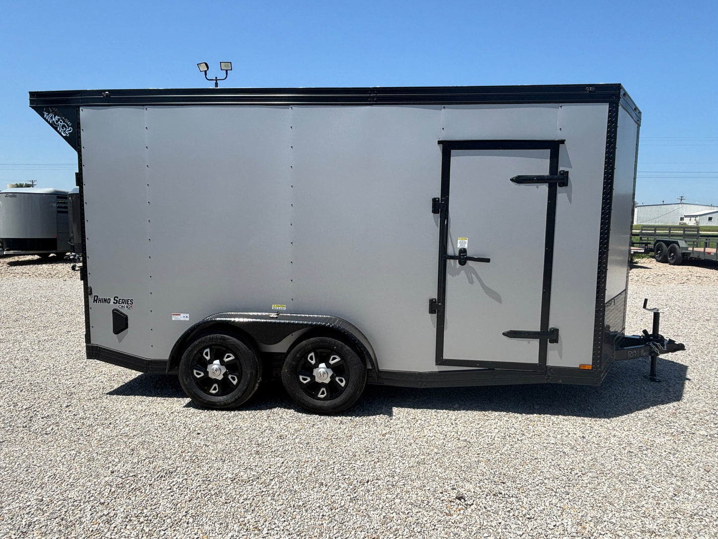2025 Cynergy Cargo 7x14 Enclosed Cargo Trailer Silver Blackout