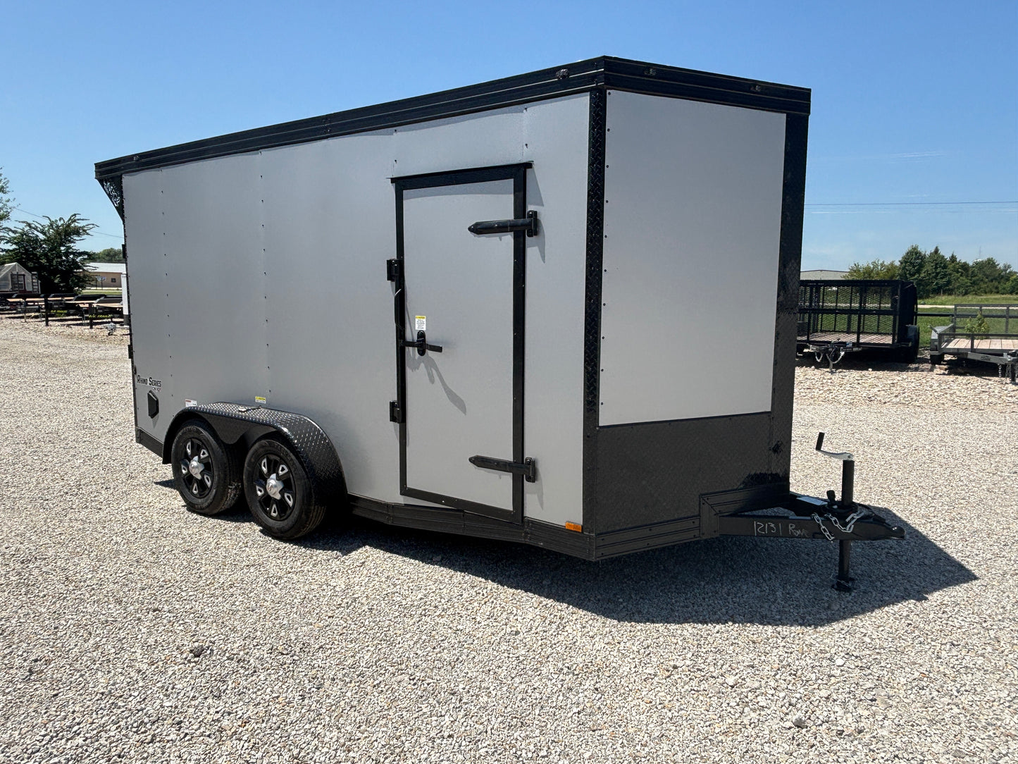 2025 Cynergy Cargo 7x14 Enclosed Cargo Trailer Silver Blackout