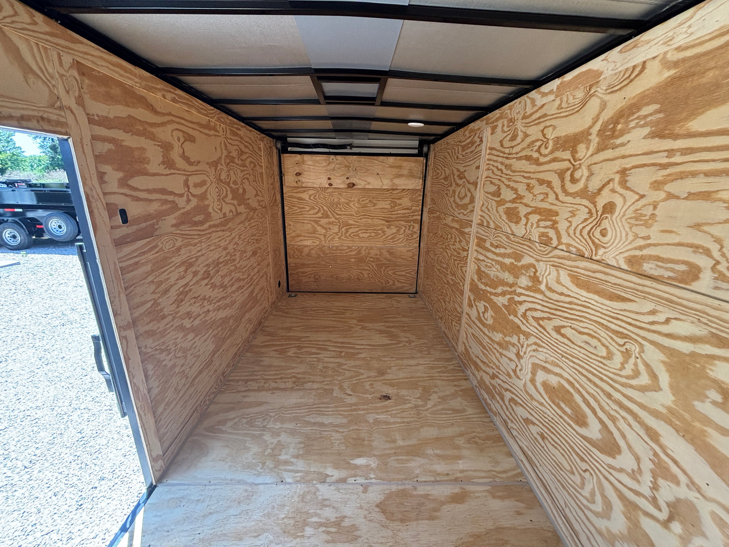 2025 Cynergy Cargo 7x14 Enclosed Cargo Trailer Silver Blackout