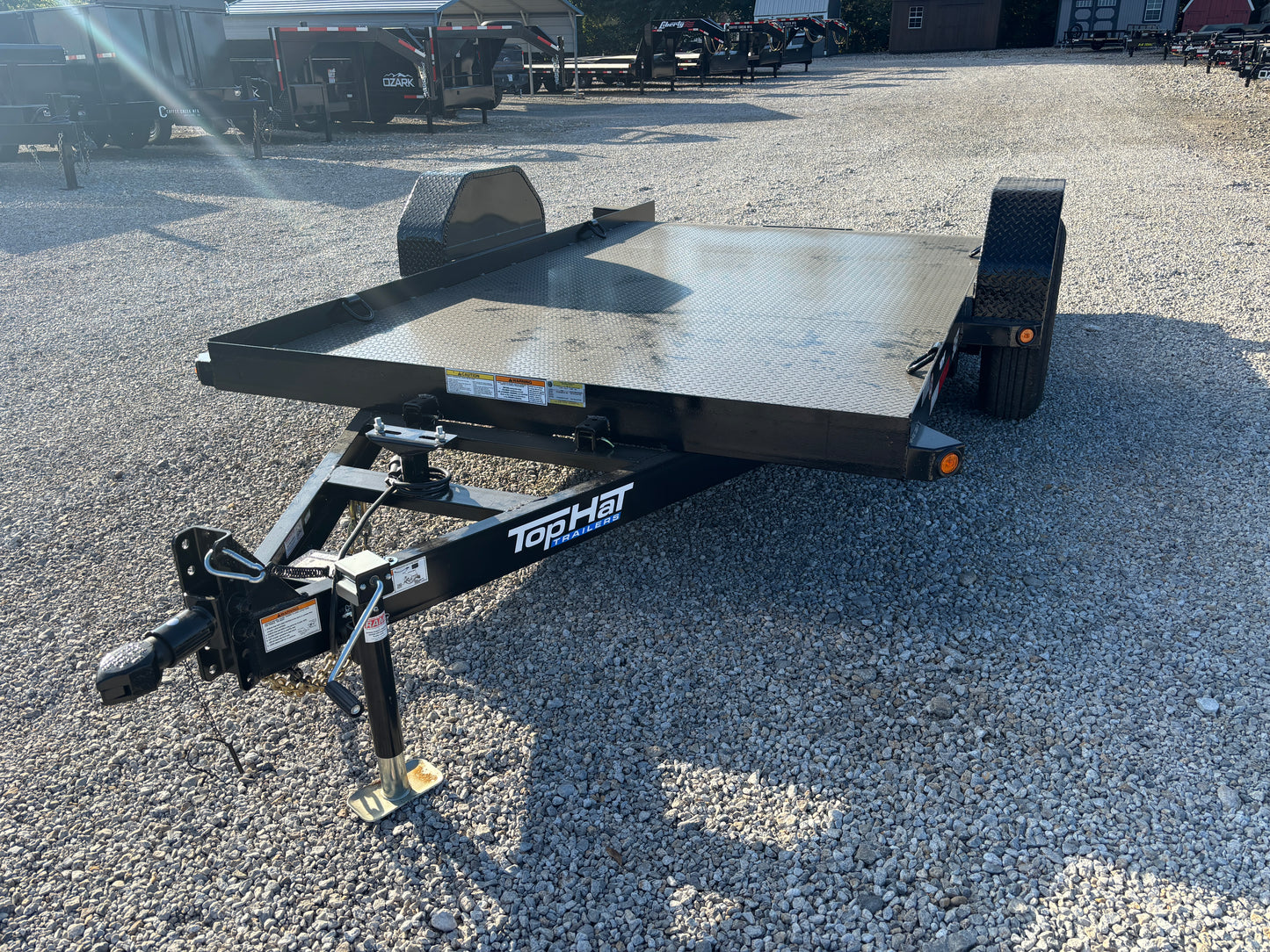 2026 Top Hat 80" X 12' SAET 7K Steel Deck Tilt Trailer
