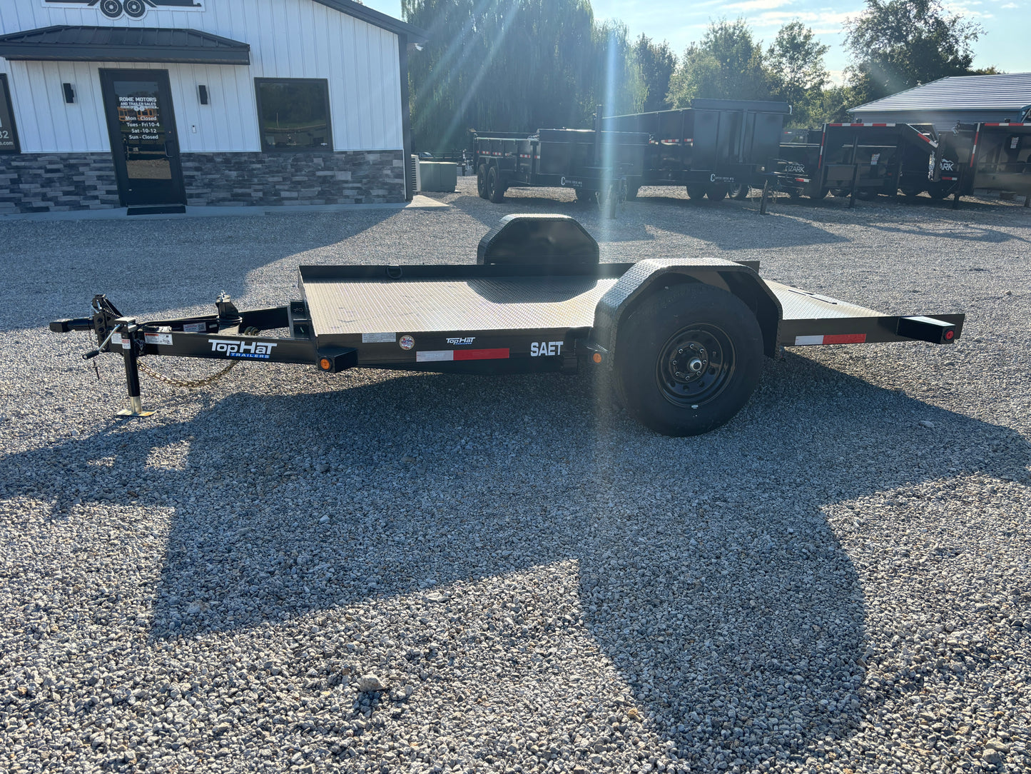 2026 Top Hat 80" X 12' SAET 7K Steel Deck Tilt Trailer