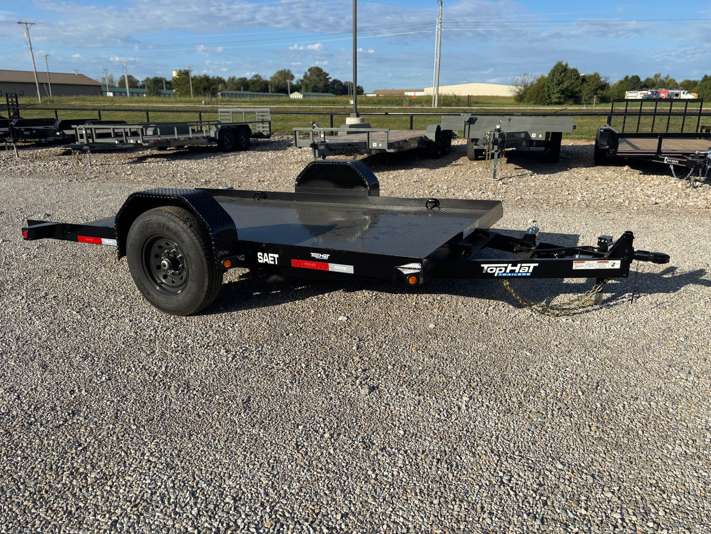2026 Top Hat 80" X 12' SAET 7K Steel Deck Tilt Trailer