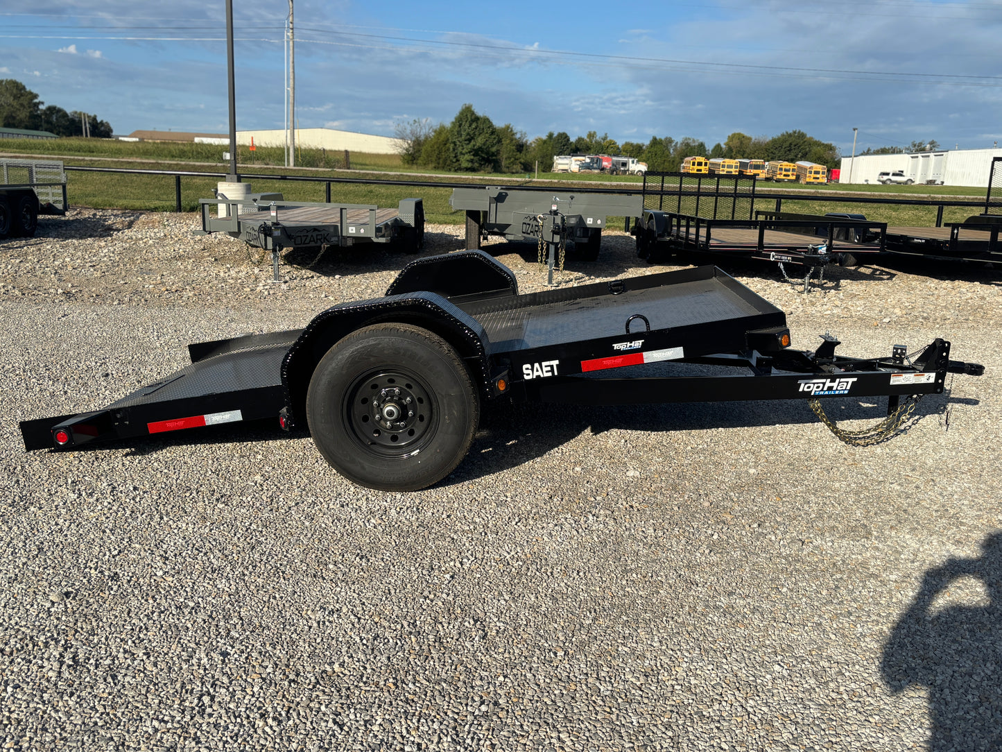 2026 Top Hat 80" X 12' SAET 7K Steel Deck Tilt Trailer
