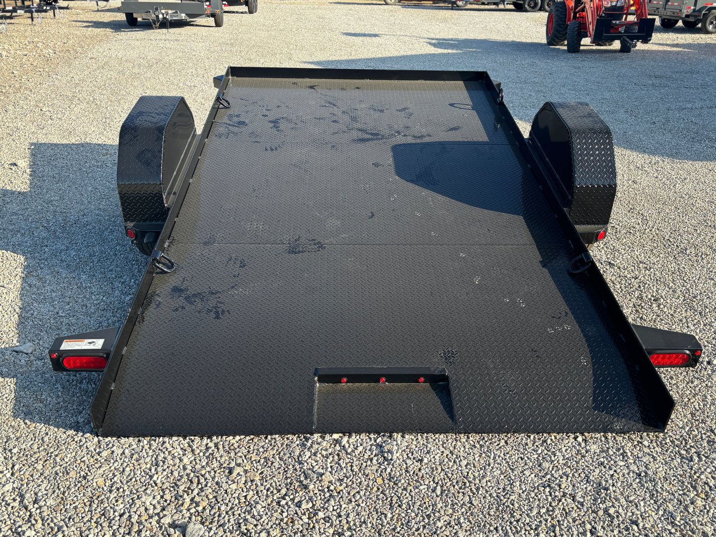 2026 Top Hat 80" X 12' SAET 7K Steel Deck Tilt Trailer