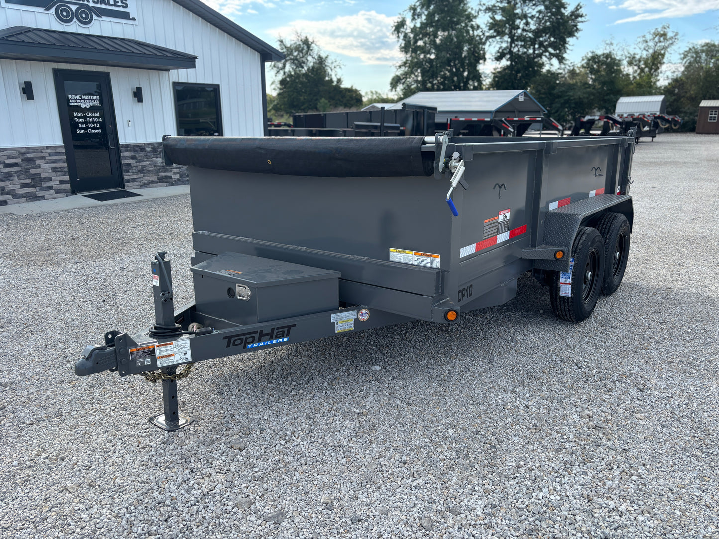 2026 Top Hat 12' 10K Dump Trailer