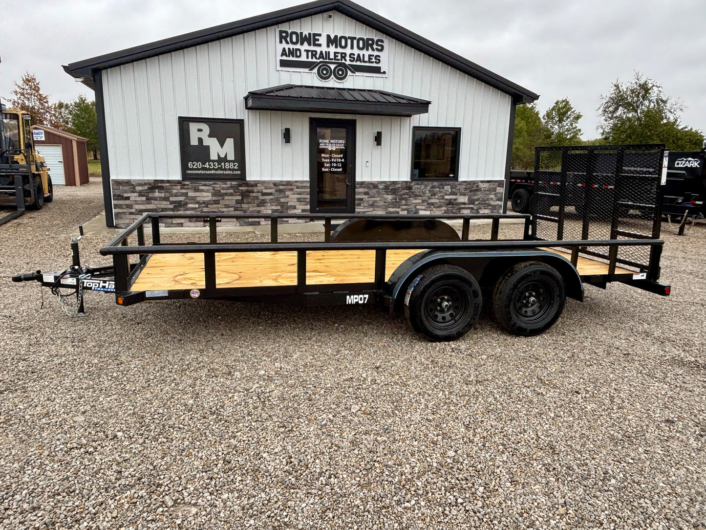 2026 Top Hat 83" x 16' 7K Pipe Top Utility Trailer