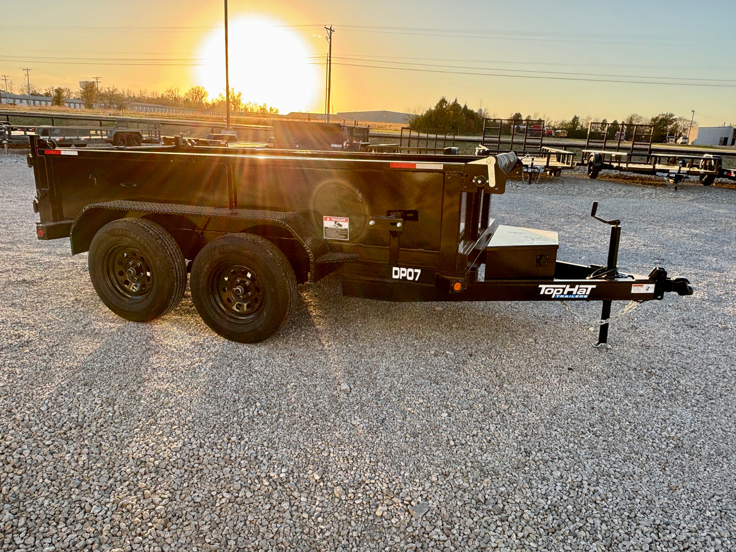 2026 Top Hat 5'x 10' 7K Mini Dump Trailer