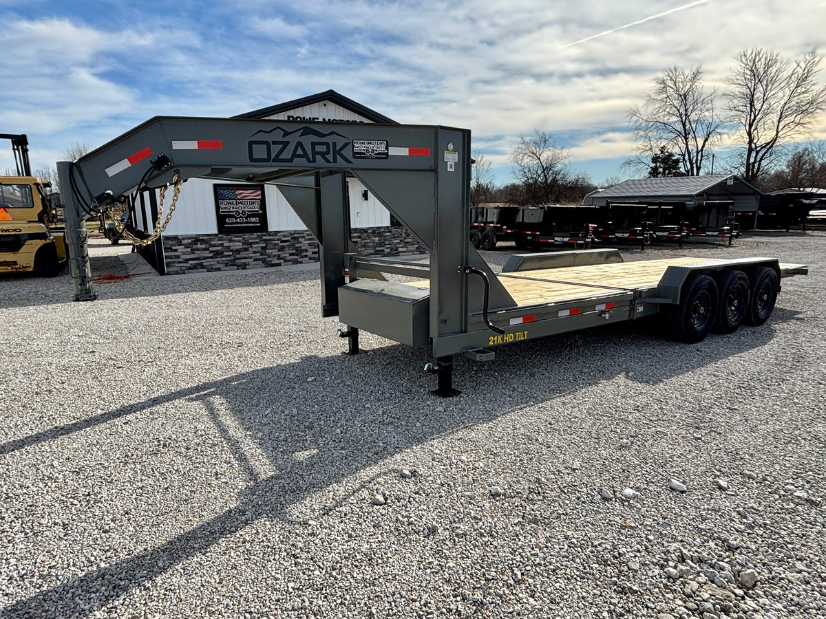 2027 Ozark 26' 21K Gooseneck Tilt Trailer