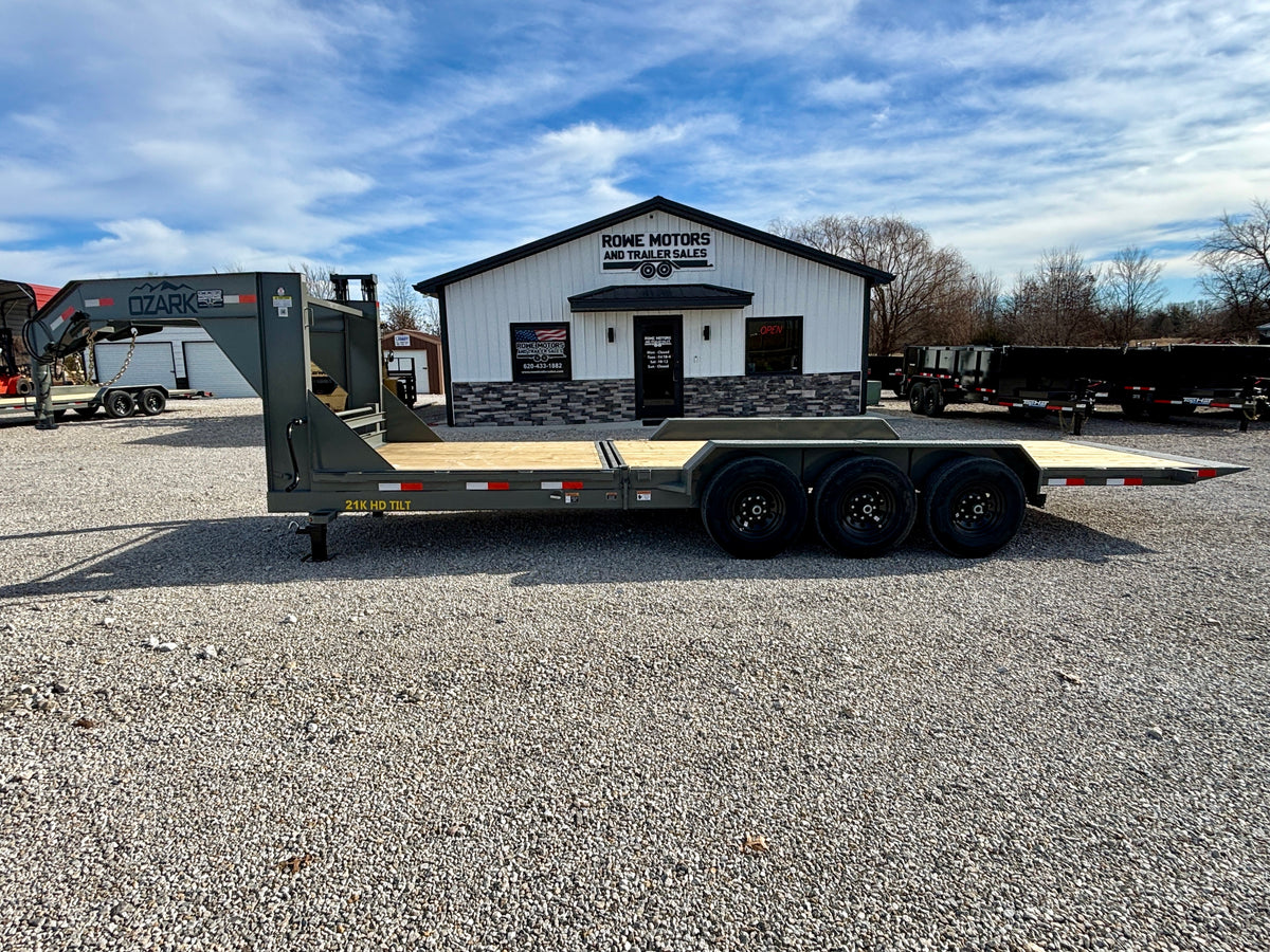 2027 Ozark 26' 21K Gooseneck Tilt Trailer