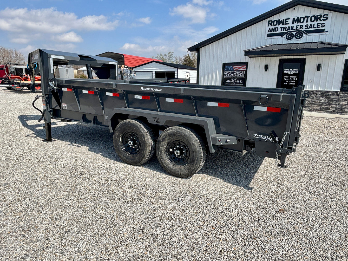 2026 Lamar 14' 14K Gooseneck Dump Trailer