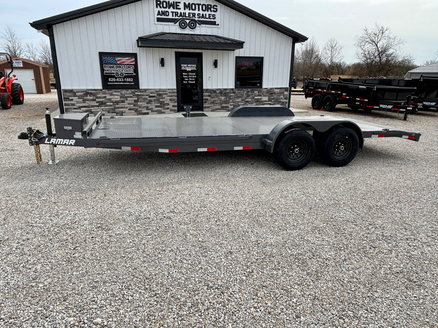2026 Lamar 20' 10K Steel Deck Car Hauler Trailer
