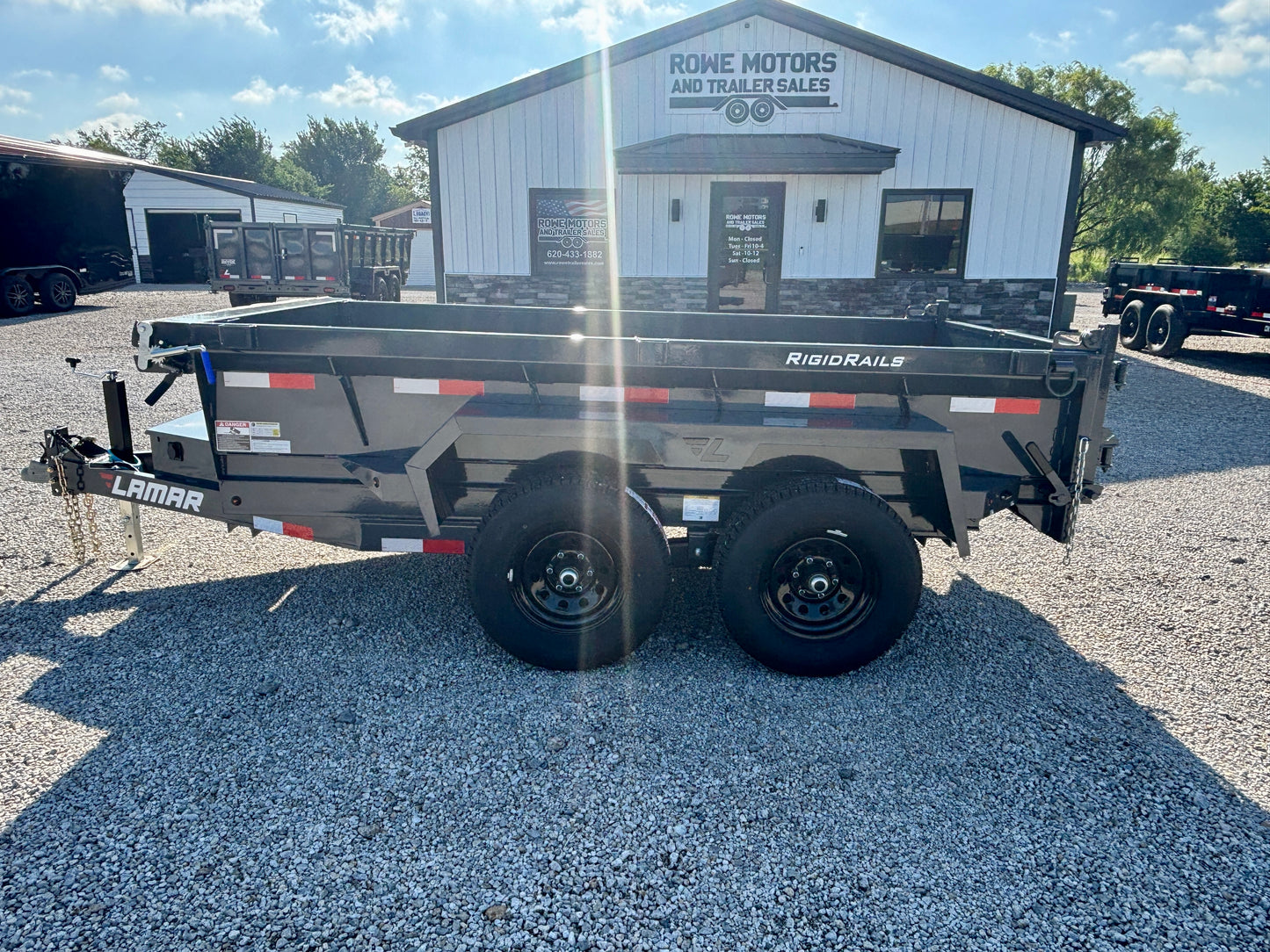 2026 Lamar 5'x 10' 10K Mini Dump Trailer With Spreader Gate