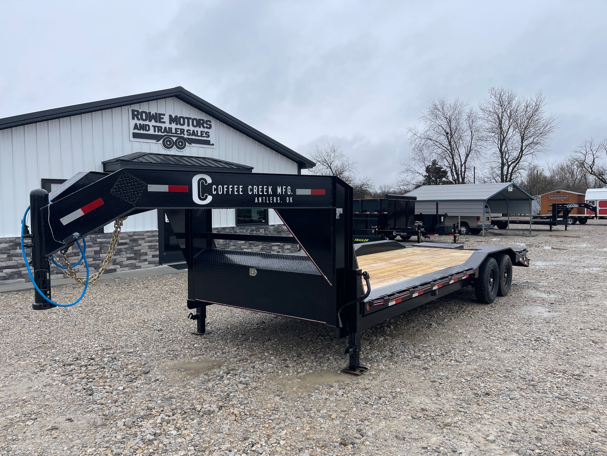 2024 Coffee Creek 102" x 24' 14k Drive Over Fender Equipment Trailer