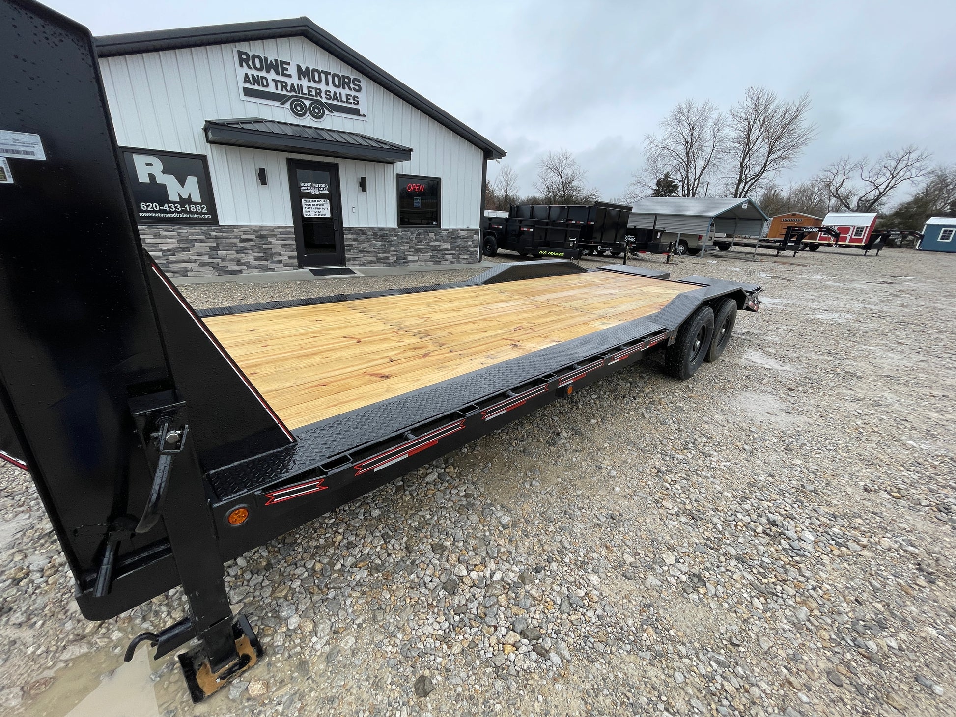 2024 Coffee Creek 102" x 24' 14k Drive Over Fender Equipment Trailer Deck