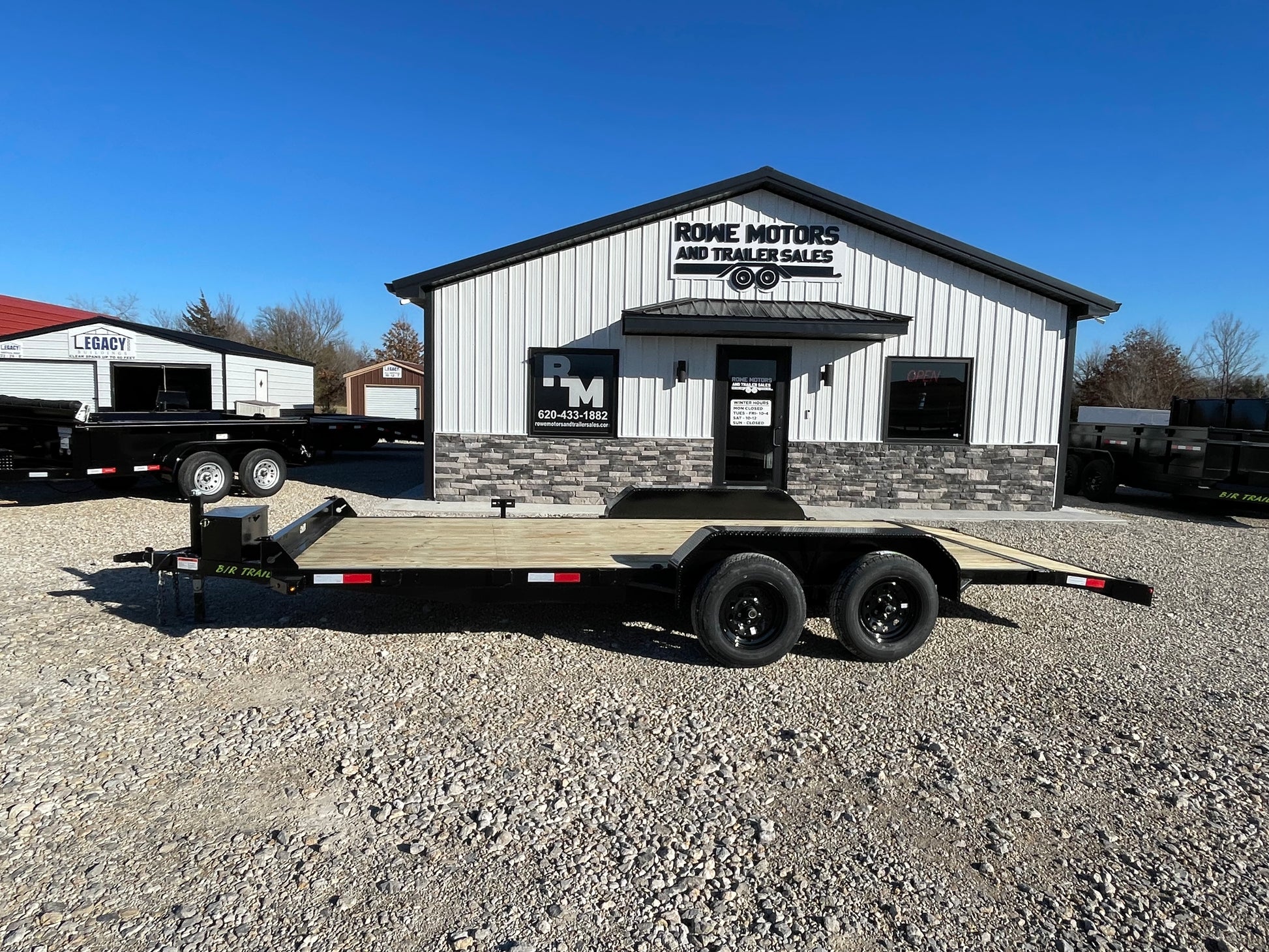 2024 B/R 18' 7K CAR TRAILER SIDEVIEW