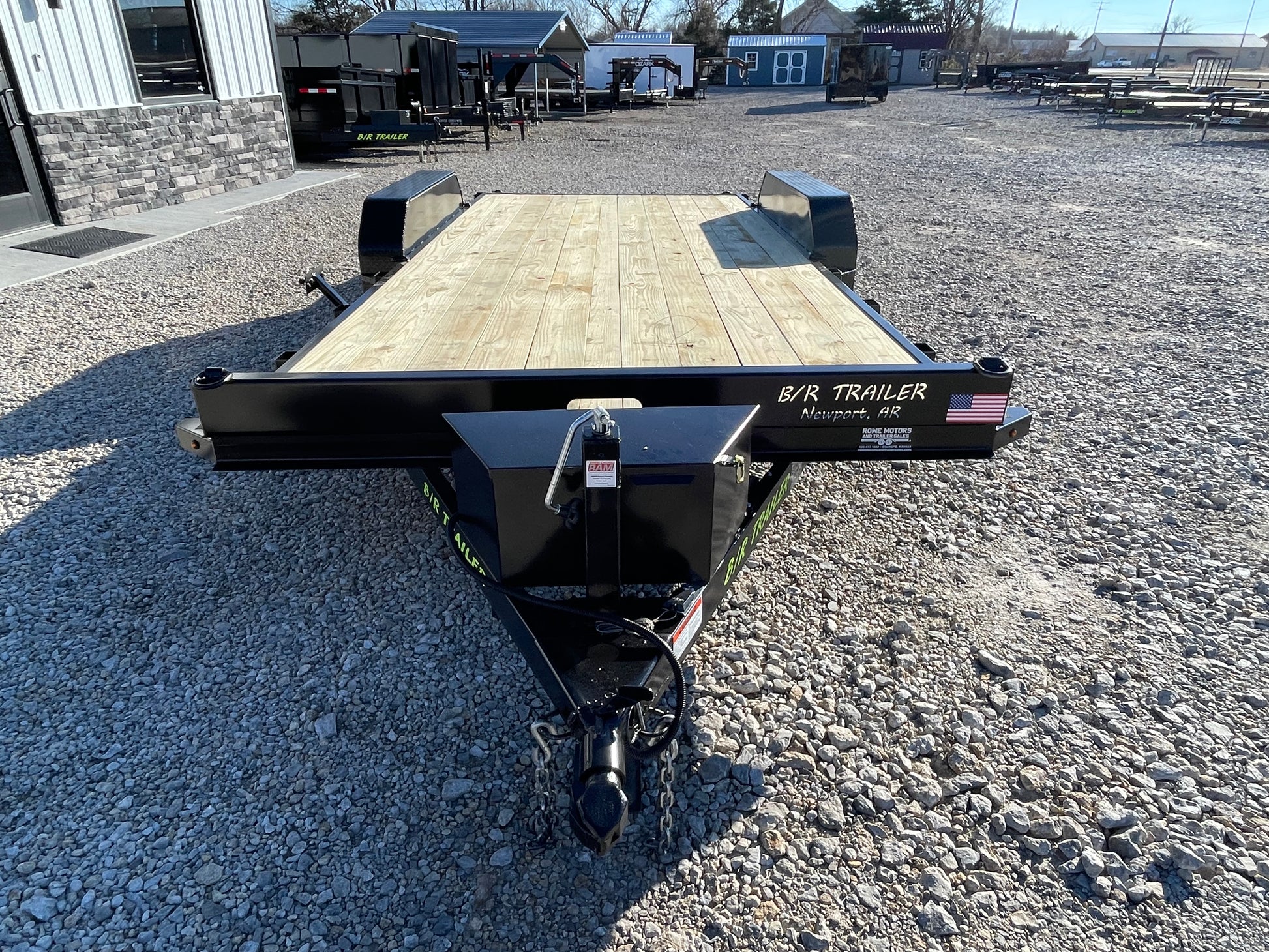 2024 B/R 18' 7K CAR TRAILER TOPVIEW