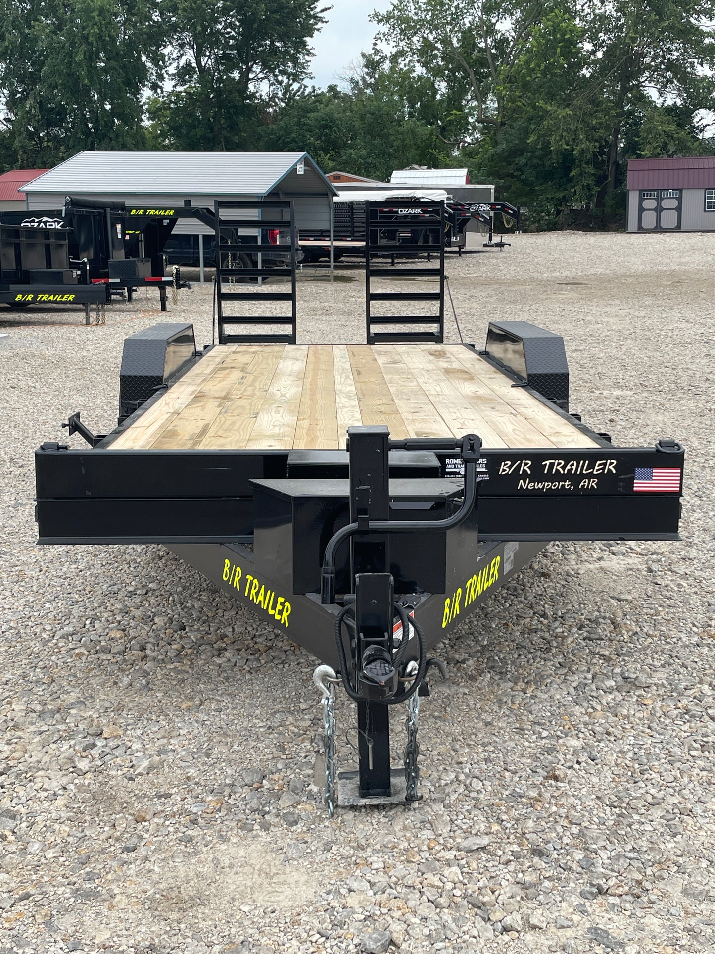 2024 B R 24 14K EQUIPMENT TRAILER TOOLBOX FRONT VIEW