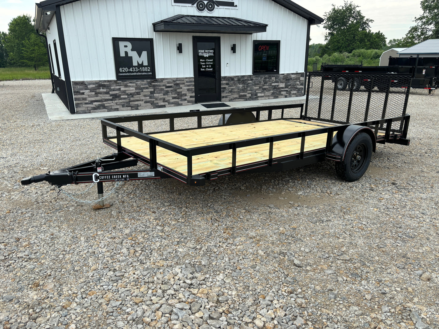 2024 Coffee Creek 83" x 14' Utility Trailer with Dovetail