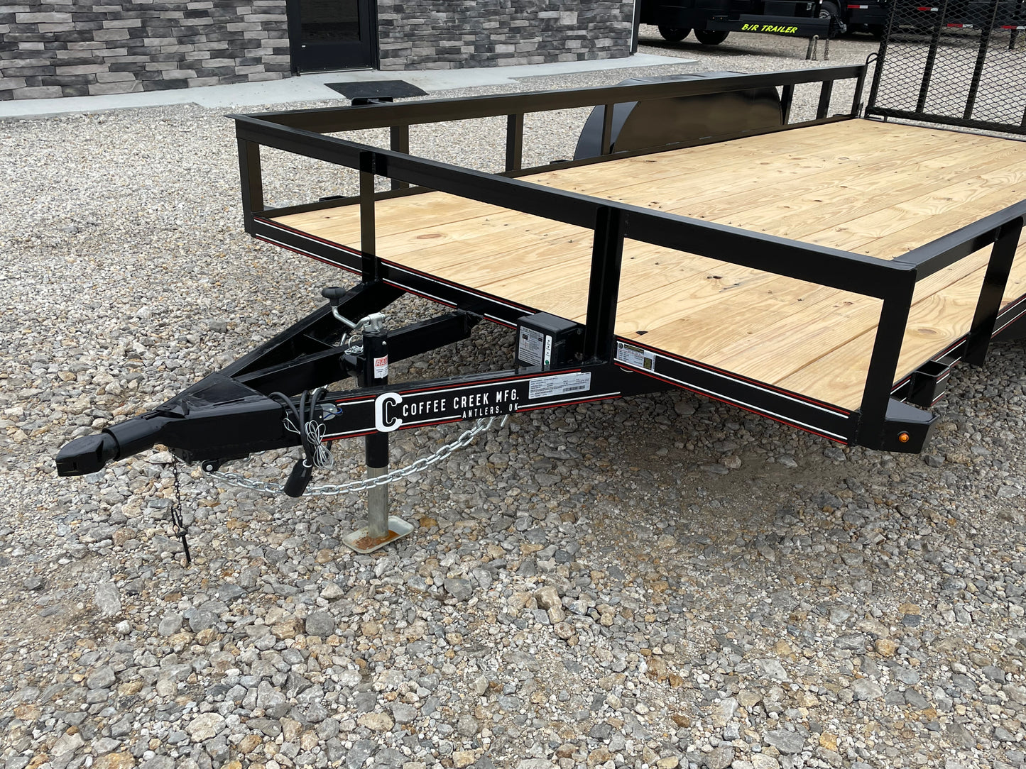 2024 COFFEE CREEK 83X16 UTILITY TRAILER JACK