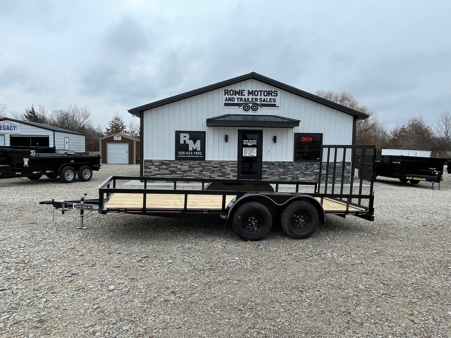 2024 COFFEE CREEK 83X16 UTILITY TRAILER SIDEVIEW