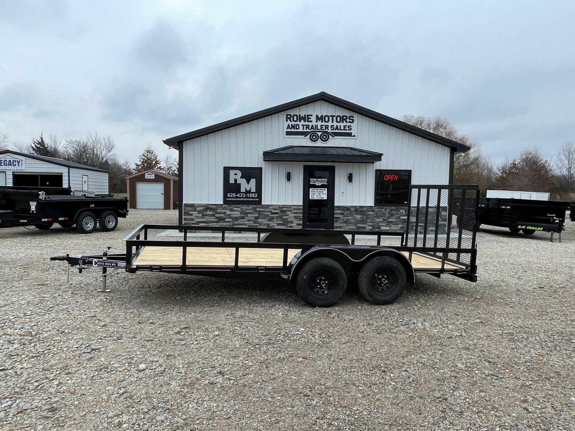 2024 COFFEE CREEK 83X16 UTILITY TRAILER SIDEVIEW