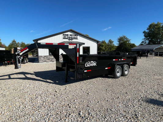 2024 OZARK 16 14K GOOSNECK DUMP TRAILER