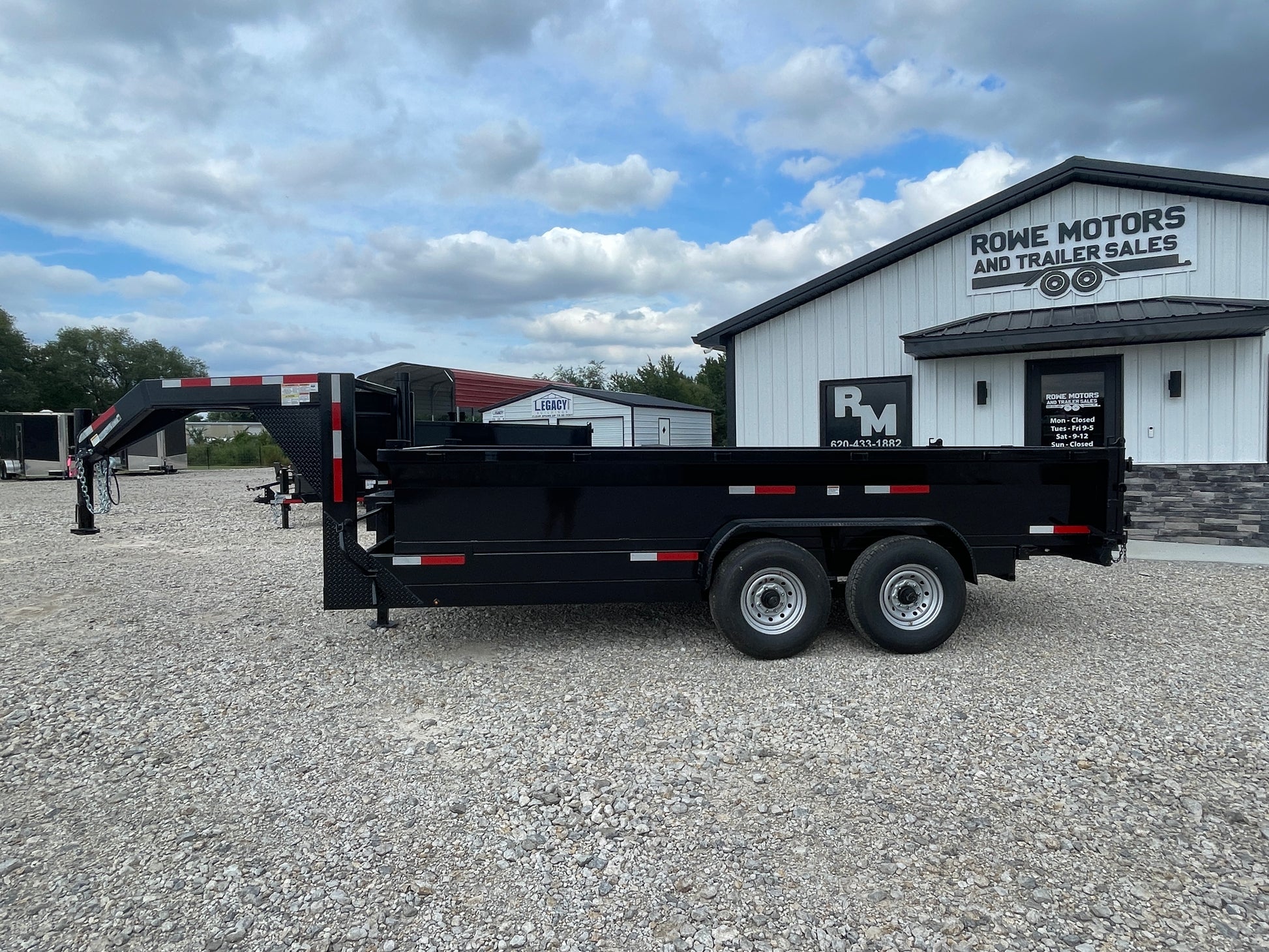 2024 OZARK 16 16K GOOSNECK DUMP TRAILER DUAL AXLE