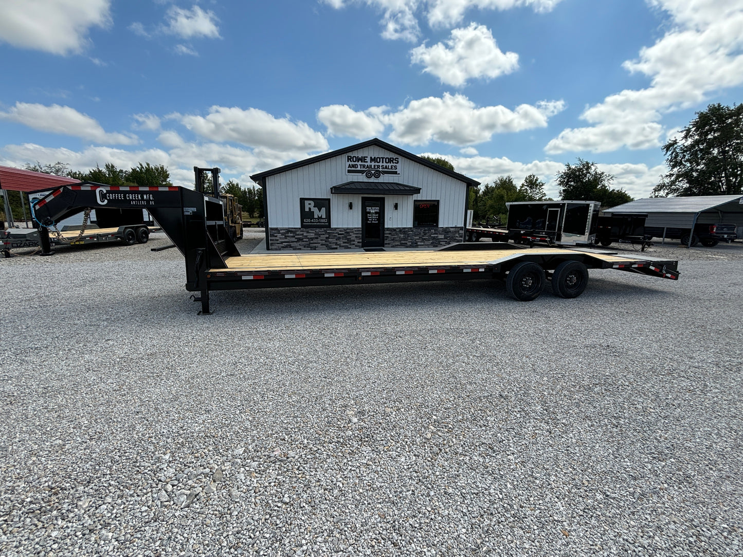 2025 Coffee Creek 102" x 32' 20k Drive Over Fender Equipment Trailer