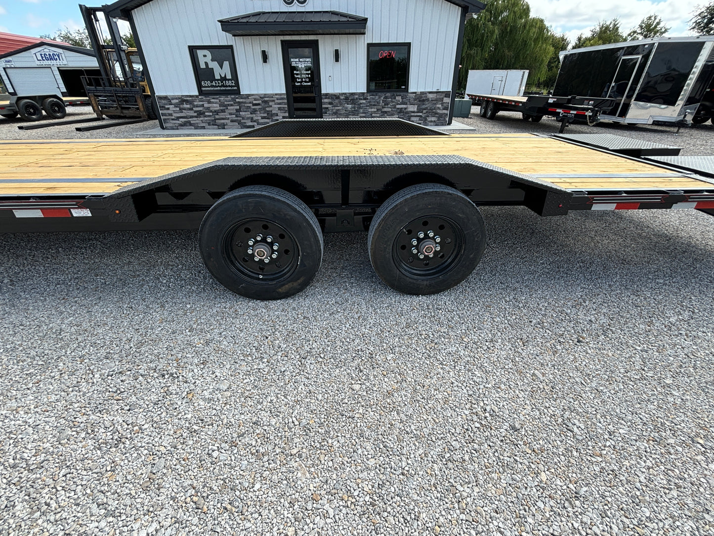 2025 Coffee Creek 102" x 32' 20k Drive Over Fender Equipment Trailer