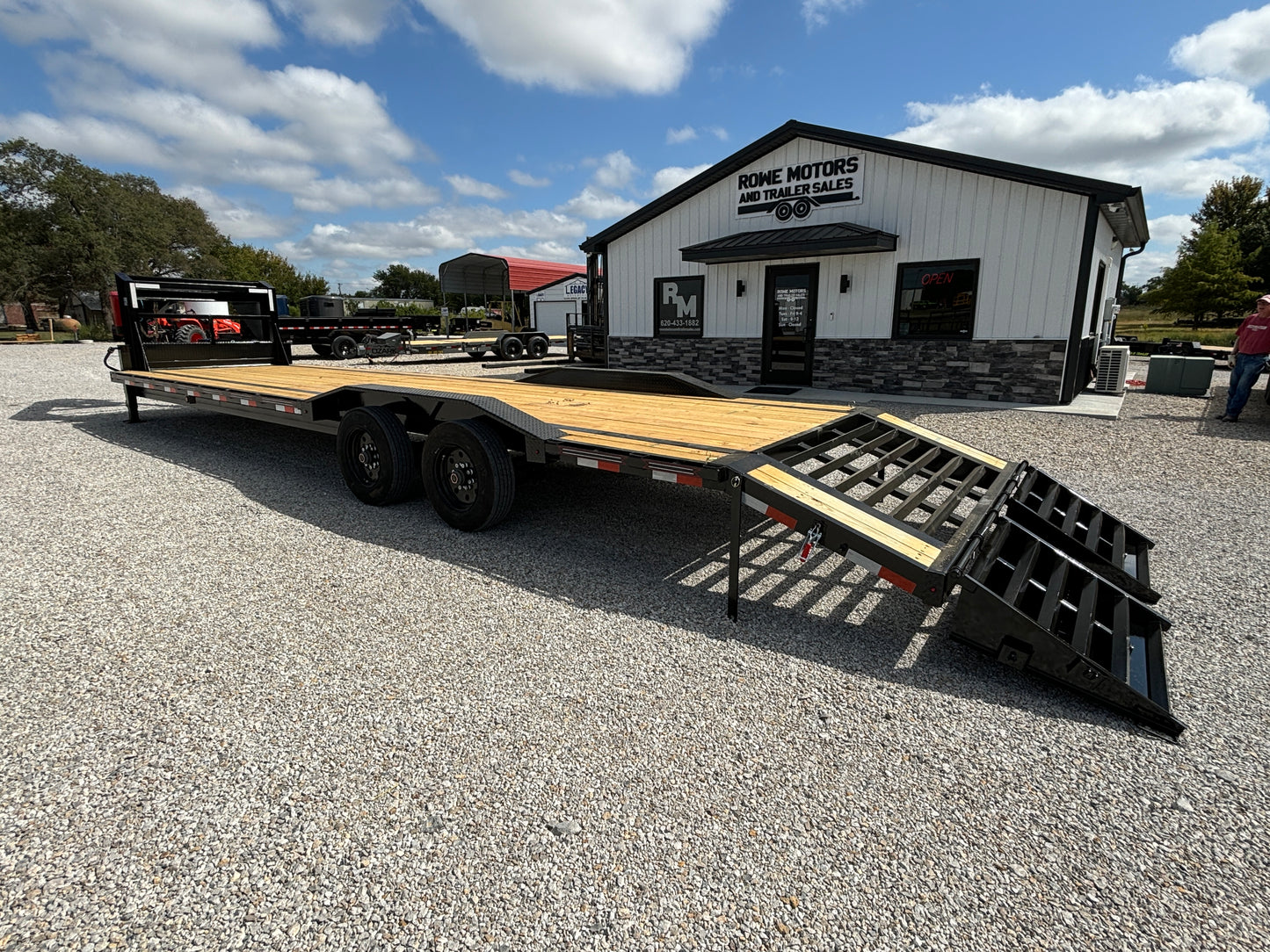 2025 Coffee Creek 102" x 32' 20k Drive Over Fender Equipment Trailer