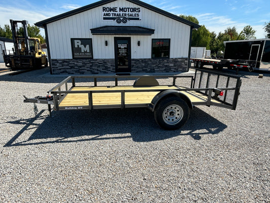 2025 Bulldog 76" x 12' Utility Trailer with Dovetail (Gray)