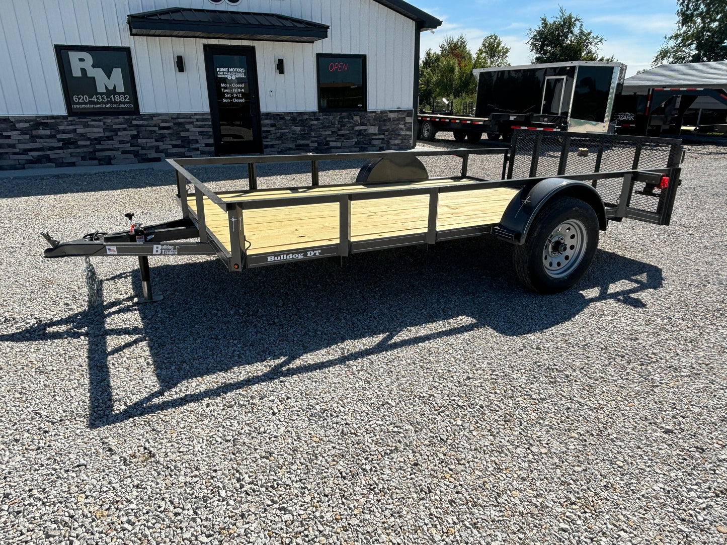 2025 Bulldog 76" x 12' Utility Trailer with Dovetail (Gray)